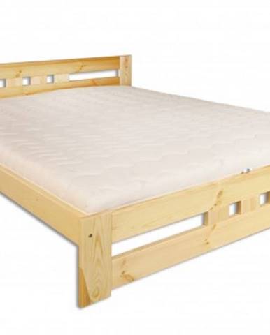 Drewmax Manželská posteľ - masív LK117 / 160 cm borovica