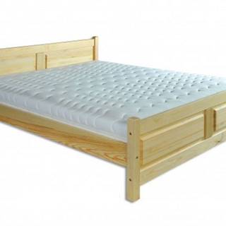 Drewmax Manželská posteľ - masív LK115 / 140 cm borovica