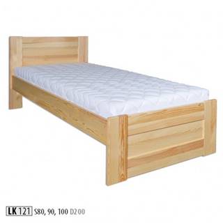 Drewmax Jednolôžková posteľ - masív LK121 | 100 cm borovica