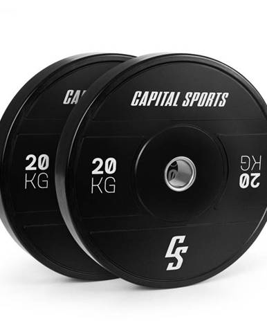 Capital Sports Elongate 2020, kotúče, 2 x 20 kg, tvrdá guma, 50,4 mm