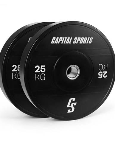 Capital Sports Elongate 2020, kotúče, 2 x 25 kg, tvrdá guma, 50,4 mm
