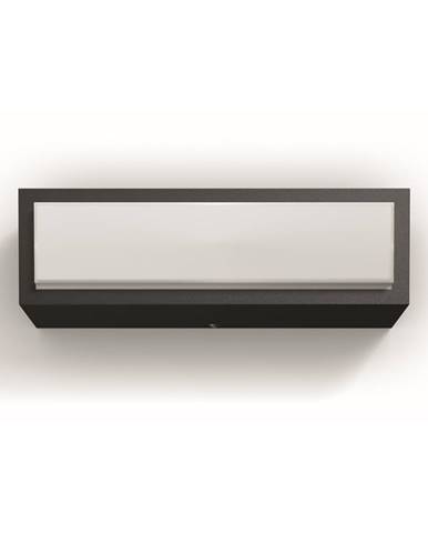 Philips 17354/93/P3 Stratosphere Vonkajšie nástenné LED svietidlo 20 cm, antracit Philips