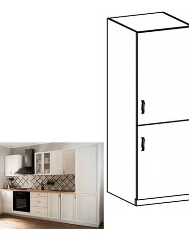 Kuchynská skrinka na vstavanú chladničku D60ZL pravá biela/sosna Andersen SICILIA