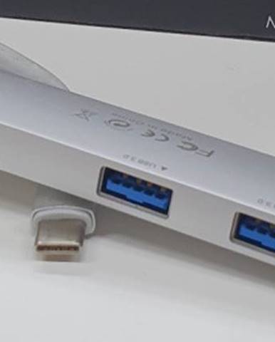 Hub Olpran BL-22B, USB-C / 2x USB, USB-C, HDMI, strieborna