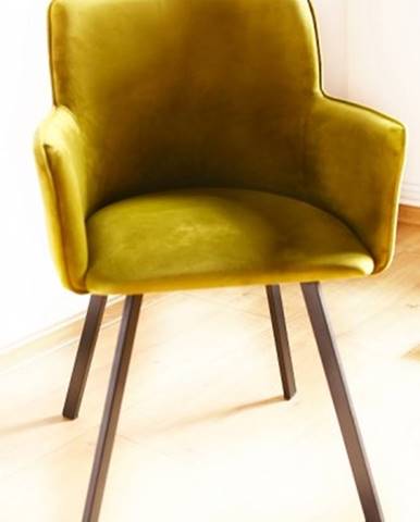 Jedálenská stolička Vian zelená, čierna