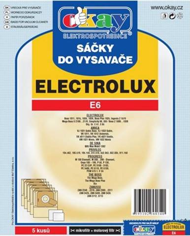 Vrecká do vysávača Electrolux E6, 10ks