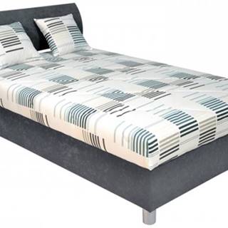 Čalúnená posteľ George 120x200, šedá, vrátane matracov a úp