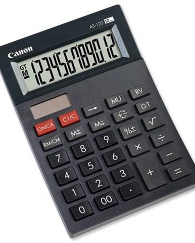 Stolná kalkulačka Canon AS-120, čierna