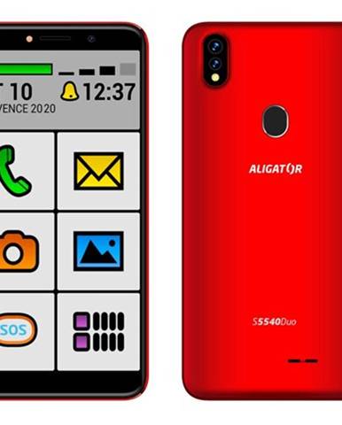 Mobilný telefón Aligator S5540KS 2GB/32GB, Kids+Senior, červená