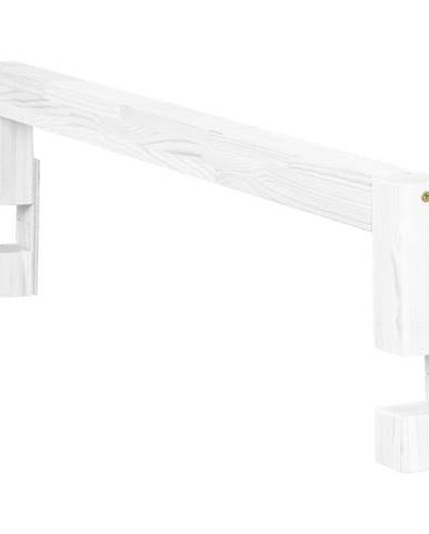 Biela bočnica zo smrekového dreva k posteli Benlemi Safety, dĺžka 90 cm