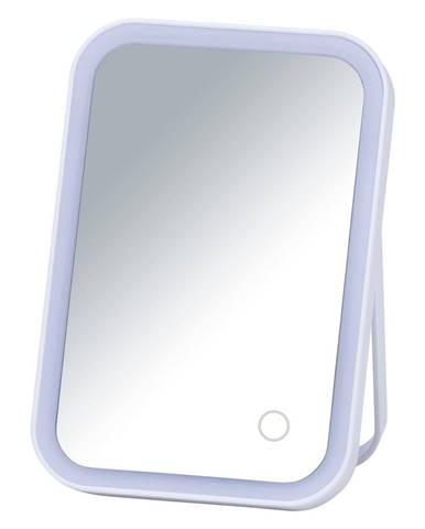 Biele kozmetické zrkadlo s LED podsvietením Wenko Arizona