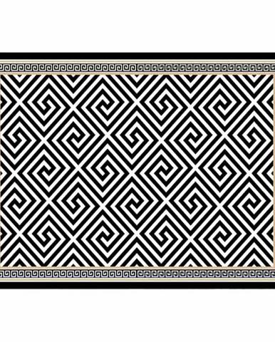 Koberec čierno-biely vzor 80x150 MOTIVE