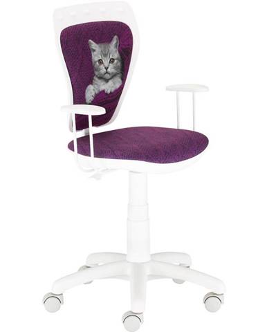Kancelárska stolička Ministyle White Mačka vo svetri