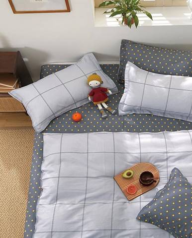 Bavlnená saténová posteľná bielizeň ALBS-01228B 160X200