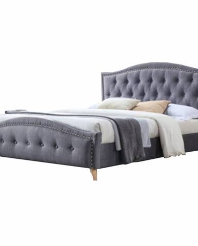 Giovana 160 manželská posteľ 160x200 cm sivá