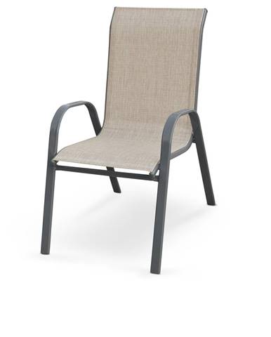 Mosler záhradná stolička sivá