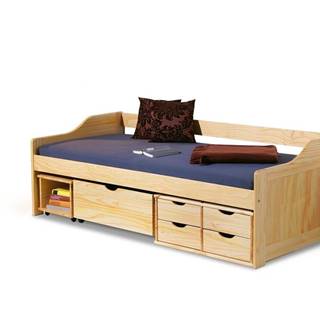 Maxima 2 90 drevená jednolôžková posteľ s roštom borovica