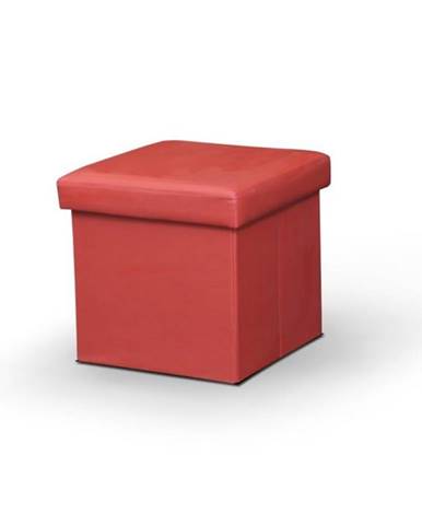 Tela New taburetka s úložným priestorom červená