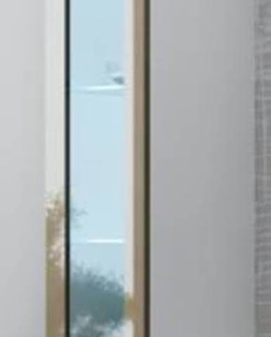 Vigo 180 vitrína na stenu so sklom biela