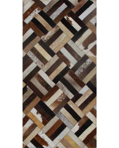 Typ 2 kožený koberec 70x140 cm vzor patchwork
