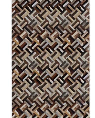 Typ 2 kožený koberec 200x300 cm vzor patchwork