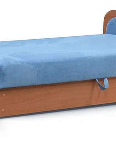 Pinerolo 80 P jednolôžková posteľ (váľanda) s úložným priestorom svetlomodrá