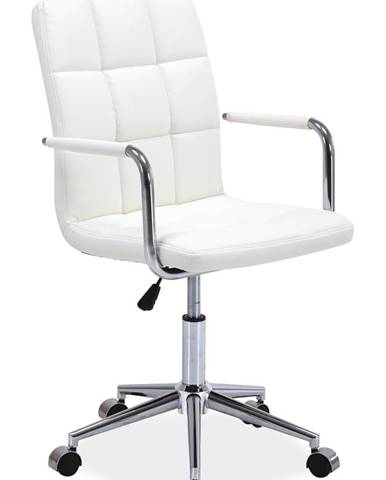 Q-022 kancelárska stolička biela