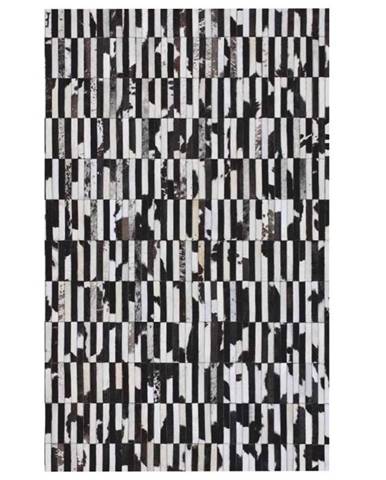 Typ 6 kožený koberec 171x240 cm vzor patchwork