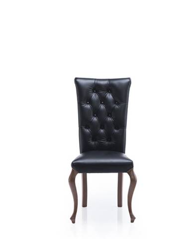 Krzeslo V rustikálna jedálenská stolička čierna