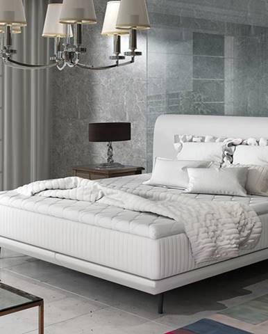 Ancona 160 čalúnená manželská posteľ biela