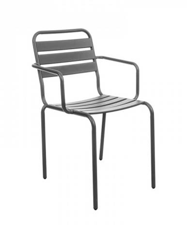 Vittorio záhradná stolička sivá