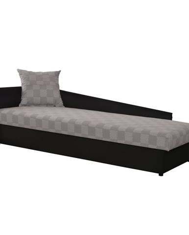 Judit L jednolôžková posteľ (váľanda) čierna
