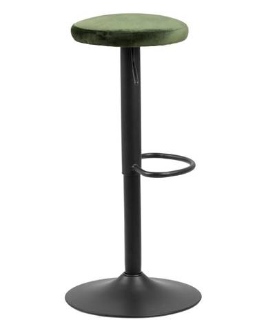 Barová stolička so zeleným polstrovaním Actona Finch