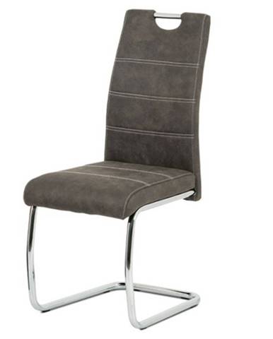 Jedálenská stolička ZOEY sivá/strieborná