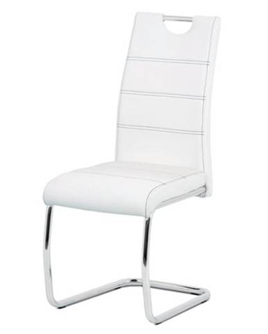 Jedálenská stolička GROTO biela/strieborná