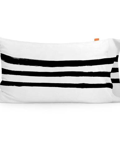 Súprava 2 bavlnených obliečok na vankúš Blanc Stripes, 50 × 75 cm