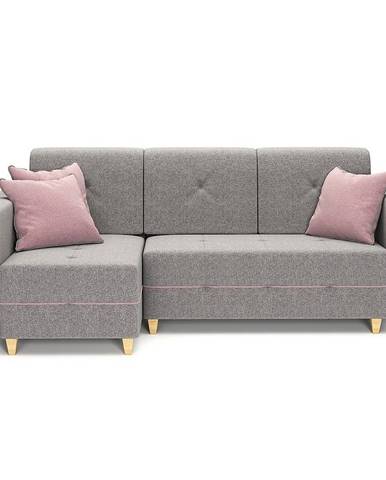 Rohová sedacia súprava Grey L Enzo 161 + Enzo 152 dr narural C.SZ