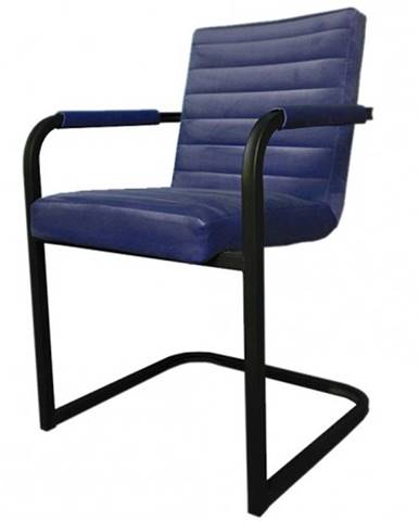 Jedálenská stolička Merenga čierna, modrá