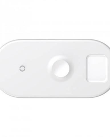Bezdrôtová nabíjačka na Apple watch Baseus, 3v1, 18 W, biela