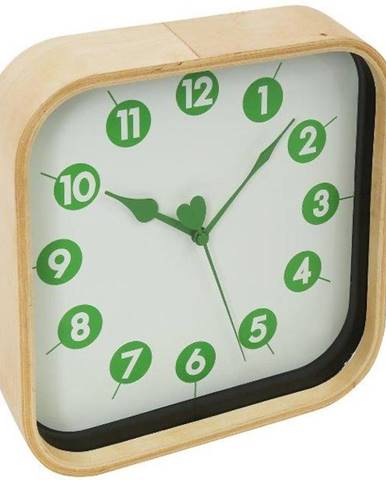 Hodiny Morning Wall Clock Green 23cmX23cm
