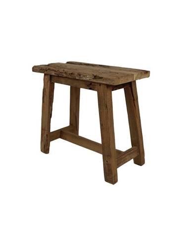 Stolička z tíkového dreva HSM collection Rustical, dĺžka 50 cm