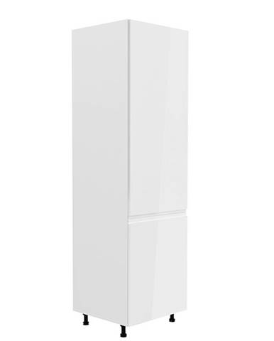 Potravinová skrinka biela/biela extra vysoký lesk pravá AURORA D60R
