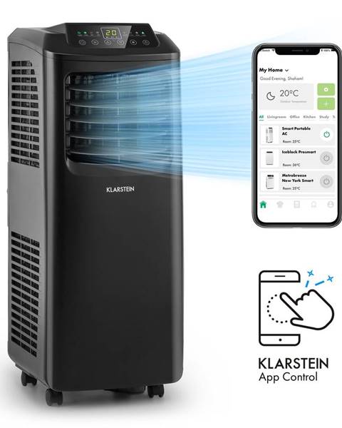 Klarstein Klarstein Pure Blizzard Smart 7k, mobilná klimatizácia, 7000 BTU/2,1 kW, energetická trieda A, diaľkový ovládač