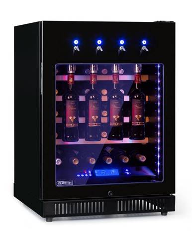Klarstein First Class 36, chladnička na víno, 4 dispenser, 36 fliaš, 5-22°C, čierna