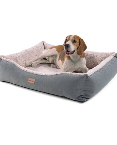 Brunolie Emma, pelech pre psa, kôš pre psa, možnosť prania, protišmykový, priedušný, obojstranný matrac, vankúš, veľkosť M (80 × 20 × 70 cm)