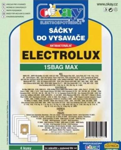 Vrecká do vysávača Electrolux SBAGMAX, antibakteriálne, 4ks