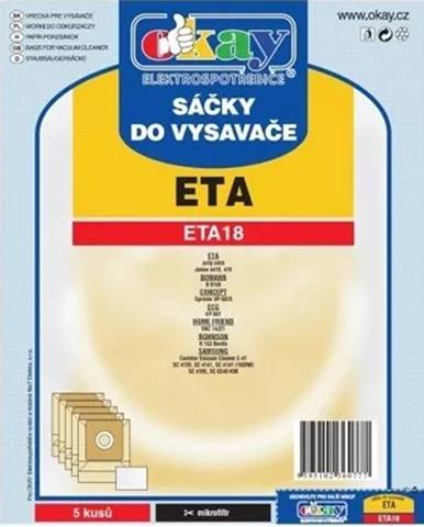 Vrecká do vysávača Eta ETA18, 5ks