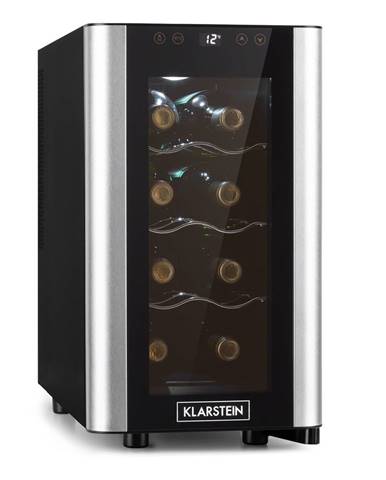 Klarstein Reserva 8 Slim Uno, vinotéka, 23 litrov, 8 fliaš, 11 – 18 °C, 26 dB, ušľachtilá oceľ