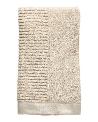 Béžový bavlnený uterák Zone Classic, 100 x 50 cm