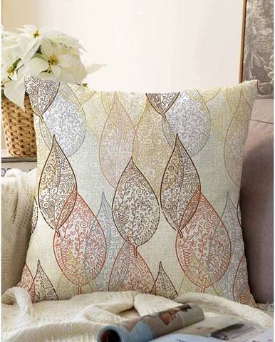 Obliečka na vankúš s prímesou bavlny Minimalist Cushion Covers Oriental Leaf, 55 x 55 cm